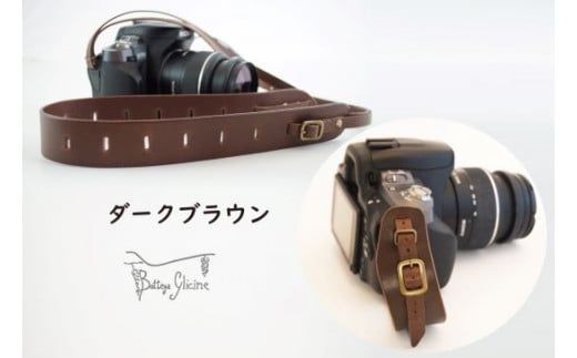 Bottega Glicine カメラアクセサリーセット カメラストラップ&ハンドストラップ イタリアンレザー 日本製　 172-011