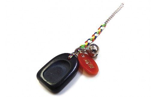 彫刻入り石製硯　箱付き 石巻産 雄勝玄昌石 合格硯ストラップ [山梨げんき農園 山梨県