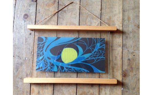 B3903硝子と紐の額　Mサイズ