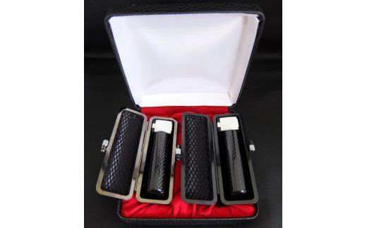 E423フルカーボン印鑑2本セット（女性向け）