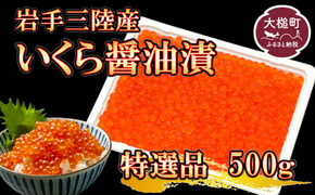 岩手三陸産大粒いくら醤油漬 500g×1個  【0tsuchi01222】【05】