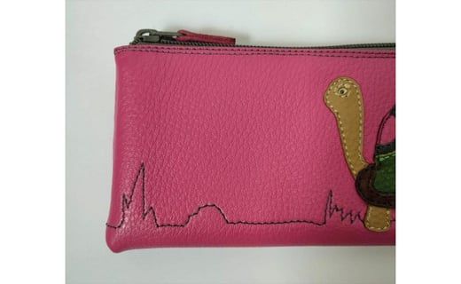 「鞄工房　香」レザー長財布 カメ FAA3018