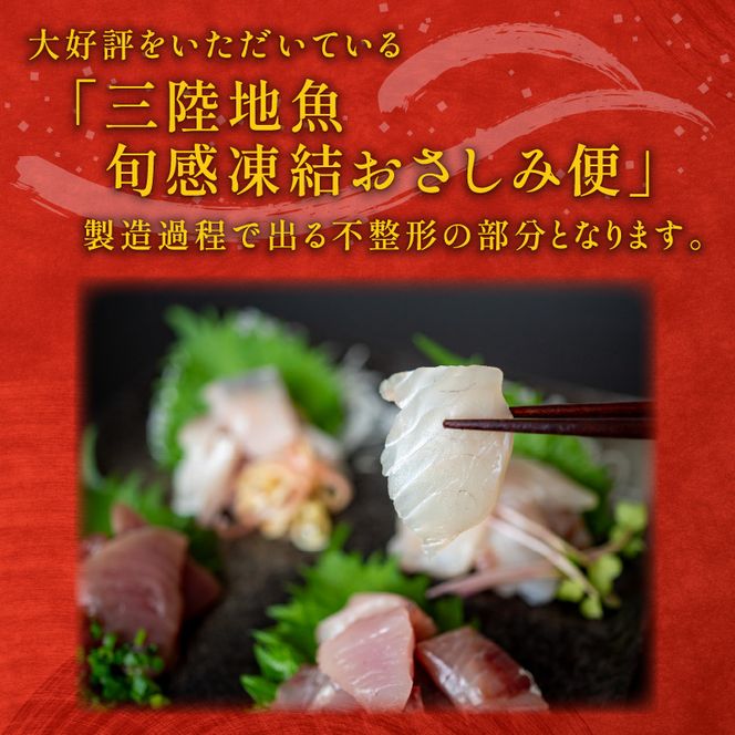 訳あり 刺身 切り落とし 50g×12袋 海鮮 魚貝類 魚介類 刺し身 旬の刺身 小分け 手軽 簡単 冷凍 三陸産 岩手県 大船渡市 [toretate001]
