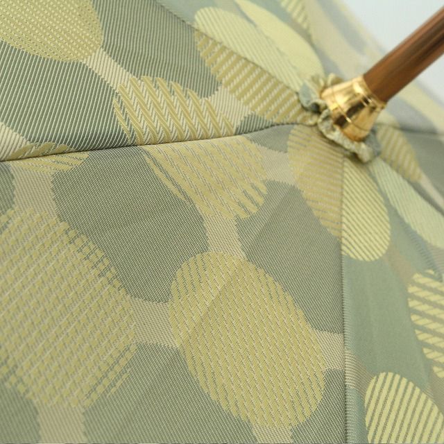 CB007 【槙田商店】晴雨兼用長傘　ノルディック　ドットコラージュ　グリーン