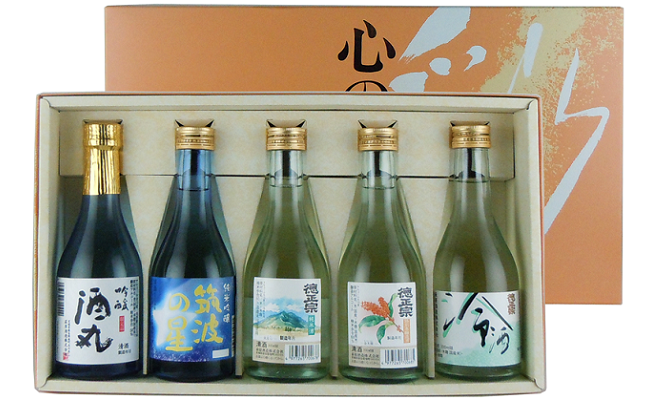 K1454 さかいの地酒・徳正宗飲み比べセット(300ml×5本)