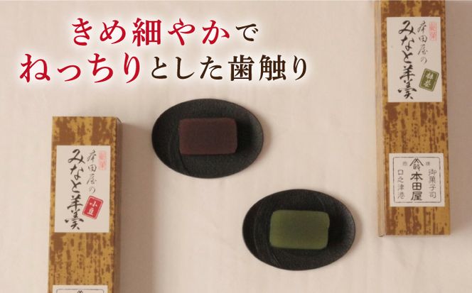 【羊羹好きなあなたに！】みなと羊羹 抹茶 1本 / 南島原市 / 本田屋かすてら本舗[SAW045]