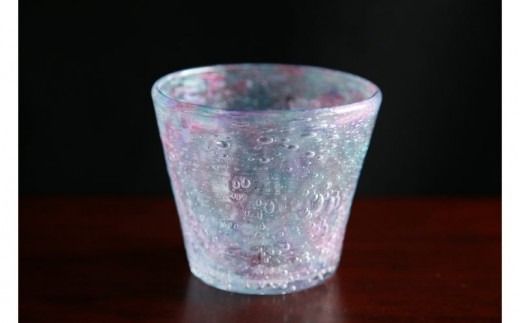 琉球ガラス　花　朝顔セット　あさがお　4色11本 ガラス工房雫】泡花口広カップ＜朝顔＆紫陽花＞2個セット（沖縄