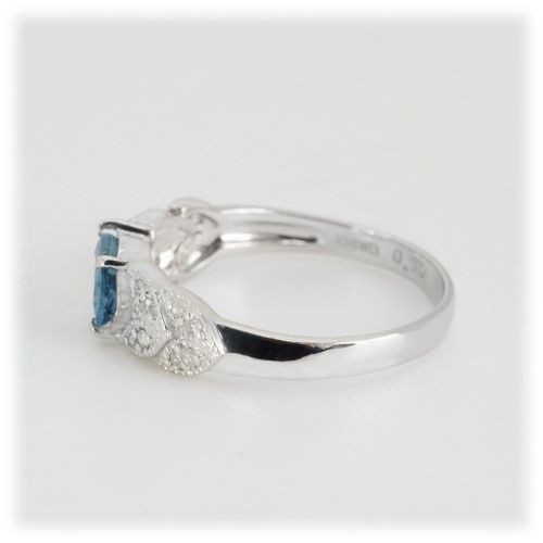 サンタマリア アクアマリン リング 0.6ct K18WG （13387）　BR-19