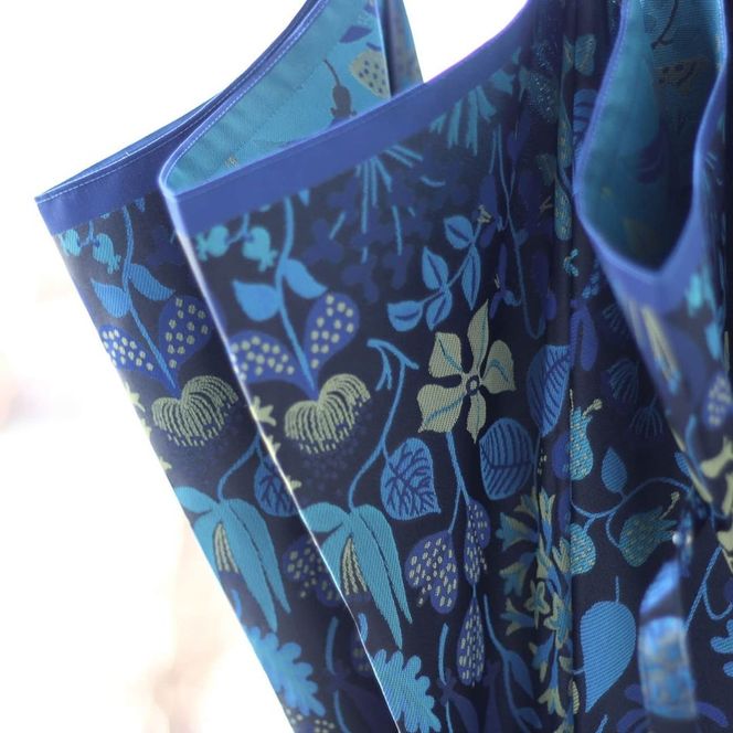 CB033　【槙田商店】晴雨兼用長傘 Ｓtig Lハーバリウム　ブルー