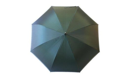 槙田商店【紳士雨傘】長傘 Tie Plain×Stripe 緑 FAA5008