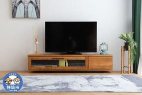 アダムロ 140ローボード LBR 【テレビ台 テレビ TV ローボード リビング用 収納家具 AV機器収納 国産】(H060665)