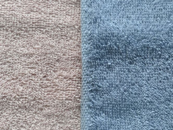 010B1557 ふんわりやさしいモノトーンタオル 5枚セット（スモークブルー＆ピンクグレー）35×80cm 泉州タオル【泉州タオル 国産 吸水 普段使い シンプル 日用品】