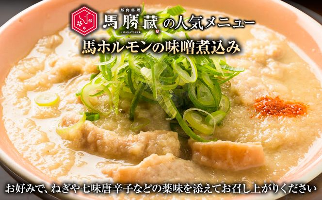 馬ホルモンの味噌煮込み 600g 200g×3 馬勝蔵 《30日以内に出荷予定(土日祝除く)》熊本県 大津 馬肉 ホルモン 味噌煮 みそ おつまみ 小術 コジュツ---so_fukzhrmiso_30d_23_13500_600g---