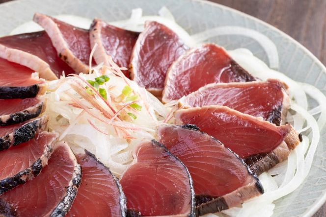 亀洋丸のお刺身用戻りかつおとかつおタタキのセット（各2筋） [阿部長商店 宮城県 気仙沼市 20563366] 