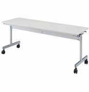 ミーティングテーブル 1800×600 KV1860-NW（2.ネオホワイト） スタッキング テーブル キャスター デスク 愛西市 / タック株式会社[AEAH023-2]