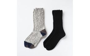 014SOUKI SOCKS Puffy（ブラック）・Woody（グレー）ソックスセット/Sサイズ