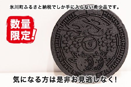 1/6スケール「マンホールレプリカ」コースターサイズ 氷川町役場建設下水道課《90日以内に出荷予定(土日祝除く)》---hkw_hky_1_11cm---