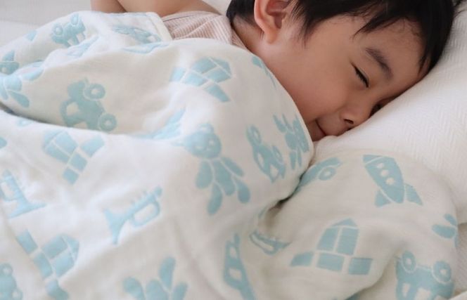 G1974 多重ガーゼケット&タオルセット【ブルー】