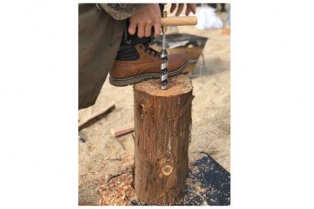 【アウトドア　トーチ作りセット】ブッシュクラフト　クラフトハンドル+兼用ビット+ドリルロールバッグセット