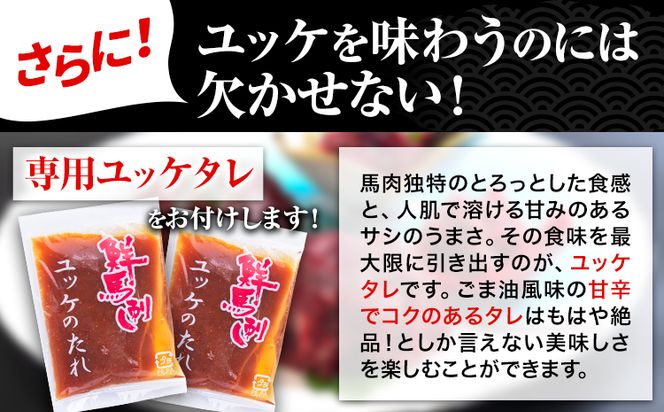  国産赤身馬刺し 約400g タレ付き 千興ファーム 冷凍《60日以内に出荷予定(土日祝除く)》熊本県 御船町 新鮮 さばきたて ミシュラン 生食用 肉 馬刺し 馬刺しのタレ付き 送料無料 馬刺 馬肉 冷凍 赤身 国産 熊本 真空パック---sm_fkakbs_60d_23_18000_400g---