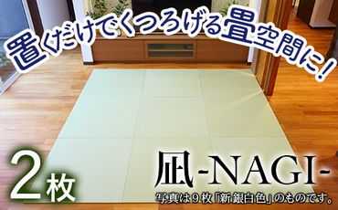 【置くだけでくつろげる畳空間に】 8ミリ置き畳「凪-NAGI-」 2枚  084003
