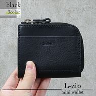 158-1012-092　【色/ブラック】 L-zipミニ財布 本革 レザー【 革 レザー 大阪府 門真市 】