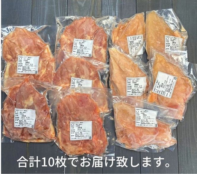 ＜京都亀岡丹波山本＞丹波赤どり モモ肉 5枚 ムネ肉 5枚 計10枚セット【1パック1枚 個包装 真空パック】《鶏肉 とり肉 ムネ モモ》