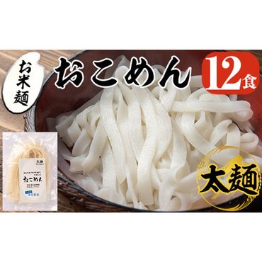 a741 おこめん太麺(100g×12食)【本村農園】
