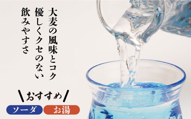 【3回定期便】本格 麦焼酎 青一髪 25° 720ml×1本 化粧箱入 / 贈答用 酒 焼酎 南島原市 / 久保酒造場 [SAY008]