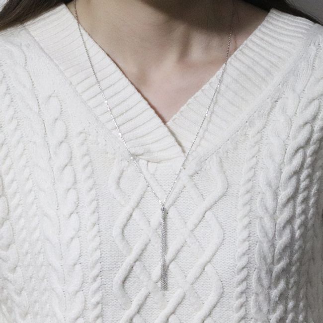 プラチナ　ミラーボールタッセルペンダント　BQ-118