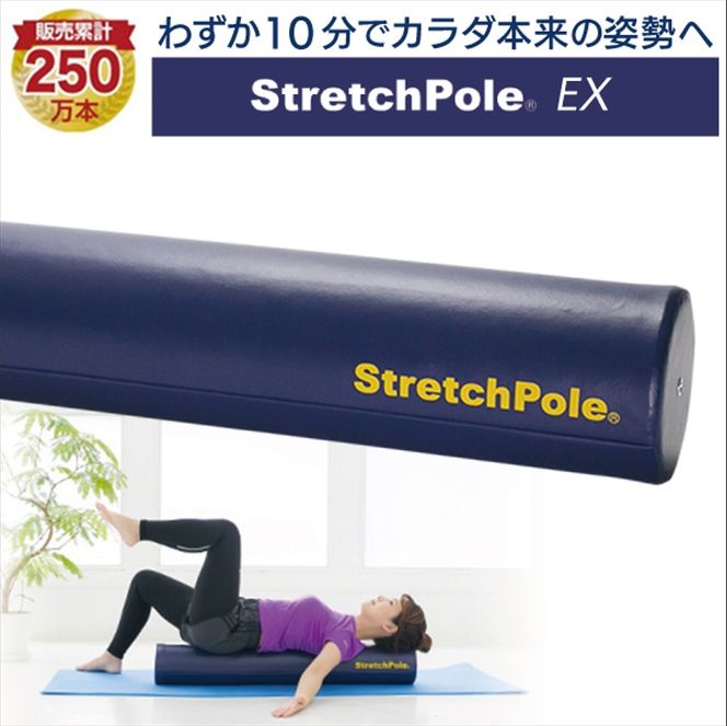 LPN ストレッチポール EXネイビー Stretch Poleスポーツ/アウトドア