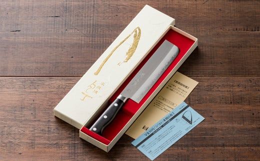 TBS「ララLIFE」で紹介されました(R5.5) H30-97 関虎徹 V金10号 菜切包丁 165mm【飛騨・美濃すぐれもの認定品】（YG302/安田刃物）