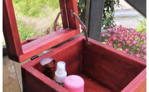 099H2194 手作り木製 メイクボックス