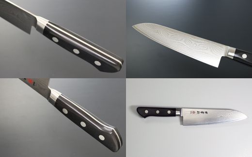 H71-01 兼常作 33層ダマスカス 三徳包丁 180mm 木鞘付 VG-10 ステンレス フルタング 海外でも人気 持ち運びに便利 関の刃物 KC-103～