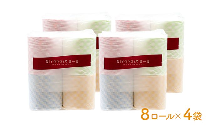 NIYODO トイレットペーパー 和柄 32ロール