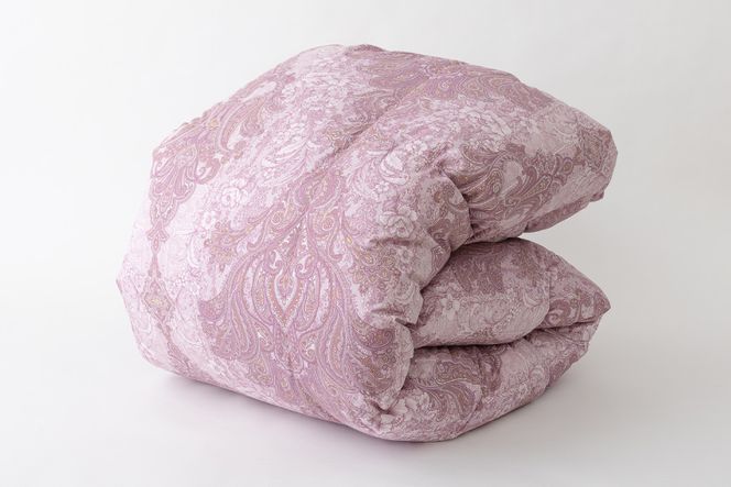 羽毛布団 シングル ホワイト グース ダウン 93％1.3kg ポーランド産 80番手サテン (エリーヌピンク) 本掛け [川村羽毛 山梨県 韮崎市 20743579] 羽毛 布団 羽毛ふとん 本掛け布団