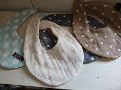 A-283 ハンドメイドのスタイ4枚セット（男の子向け）