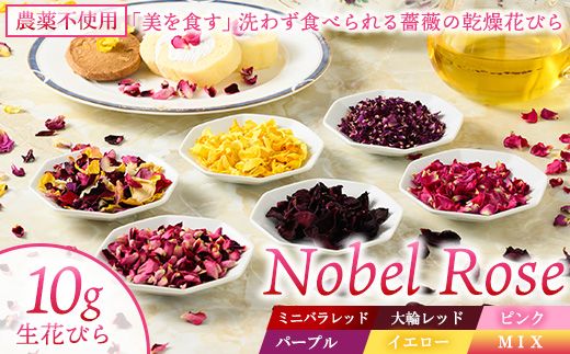 『美を食す』 Nobel Rose 乾燥花びら 10g｜通年出荷 食用バラ 薔薇