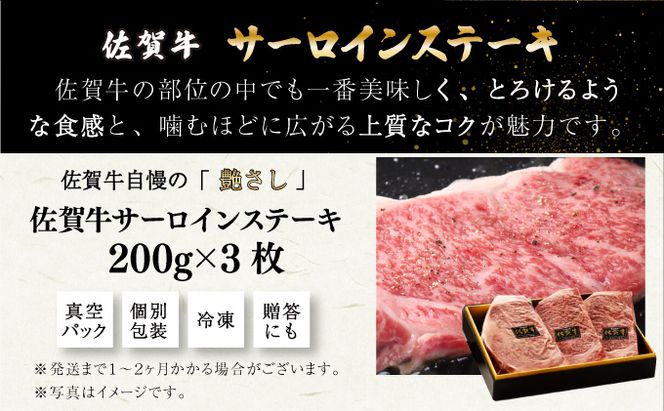 200g×3枚 佐賀牛サーロインステーキ D-657