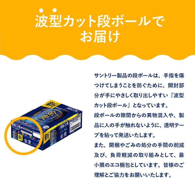 金麦 サントリー 350ml × 24缶 〈天然水のビール工場〉※沖縄・離島地域へのお届け不可 サントリー 群馬 送料無料 お取り寄せ お酒 生ビール お中元 ギフト 贈り物 プレゼント 人気 おすすめ 家飲み 晩酌 バーベキュー キャンプ ソロキャン アウトドア 県 千代田町 缶ビール 群馬県千代田町産 発泡酒 レギュラー金麦