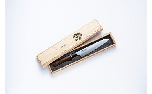 TBS「ララLIFE」で紹介されました(R5.5) H49-06 特製切付包丁 瑞雲 ペティ150mm 木鞘付き　【最長8か月を目安に配送】