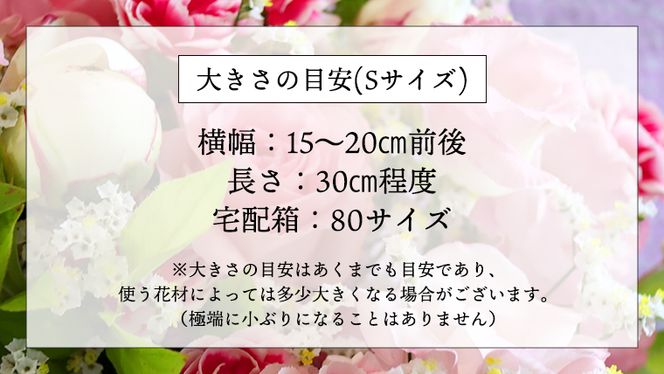 ≪定期便≫季節のお花で束ねるブーケS＊6回 [CT003ci]