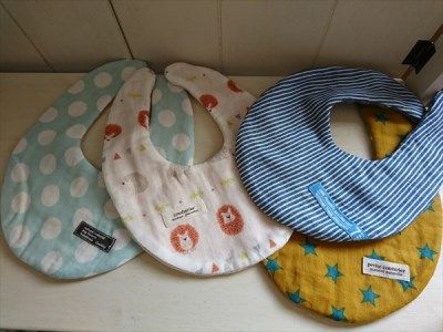 A-283 ハンドメイドのスタイ4枚セット（男の子向け）