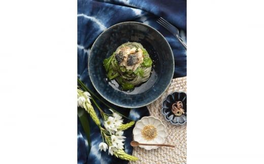 そうめんの吉田がつくる 藍の そうめん (75g×3束) ×2袋入 / 南島原市 / 吉田食品手延工場 [SCL004] 