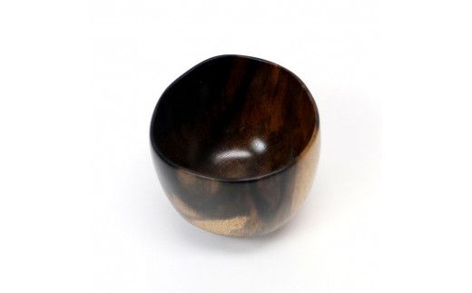 小物入れ 黒柿(クロガキ) 幅8.3cm 高15.7cm 中ブタ付き 円筒形 小物入れ 黒柿(クロガキ) 幅8.3cm 高15.7cm 中ブタ付き 円筒形