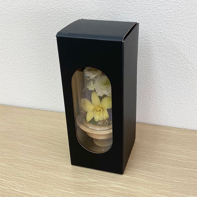 AJ163-1 プリザーブドフラワー【清華/うす茶】春日部市 シュガーパイン