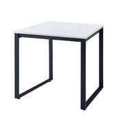 MTKTミーティングテーブル 幅80（3.天板ホワイト×脚部ブラック） ミーティング サブデスク 作業机 家具 テーブル 愛西市 / タック株式会社 [AEAH015-3]