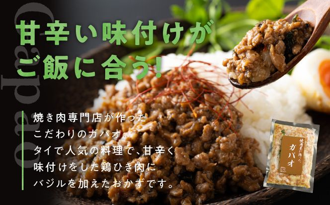 G1349 焼肉専門店が作る ドライカレー ＆ ガパオ 合計 4パック 温めるだけ 惣菜 簡単調理 冷凍発送