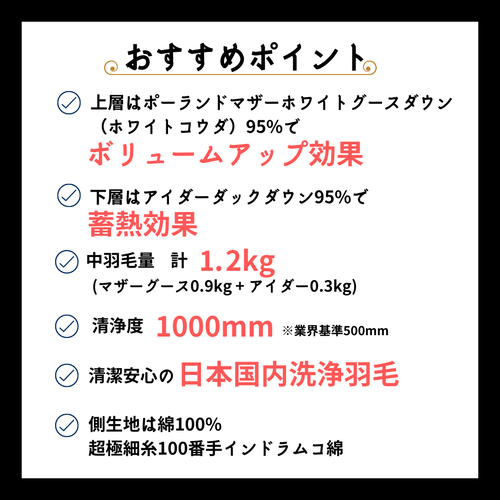 京都金桝>羽毛布団 シングル 極暖 アイダーダウン ポーランド 京都金桝>羽毛布団 シングル 極暖 アイダーダウン ポーランド