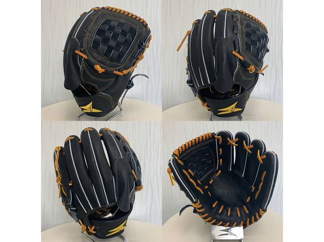 SAEKI　野球グローブ 【軟式・品番113】【ブラック】【Rオレンジ】【クリーム】
